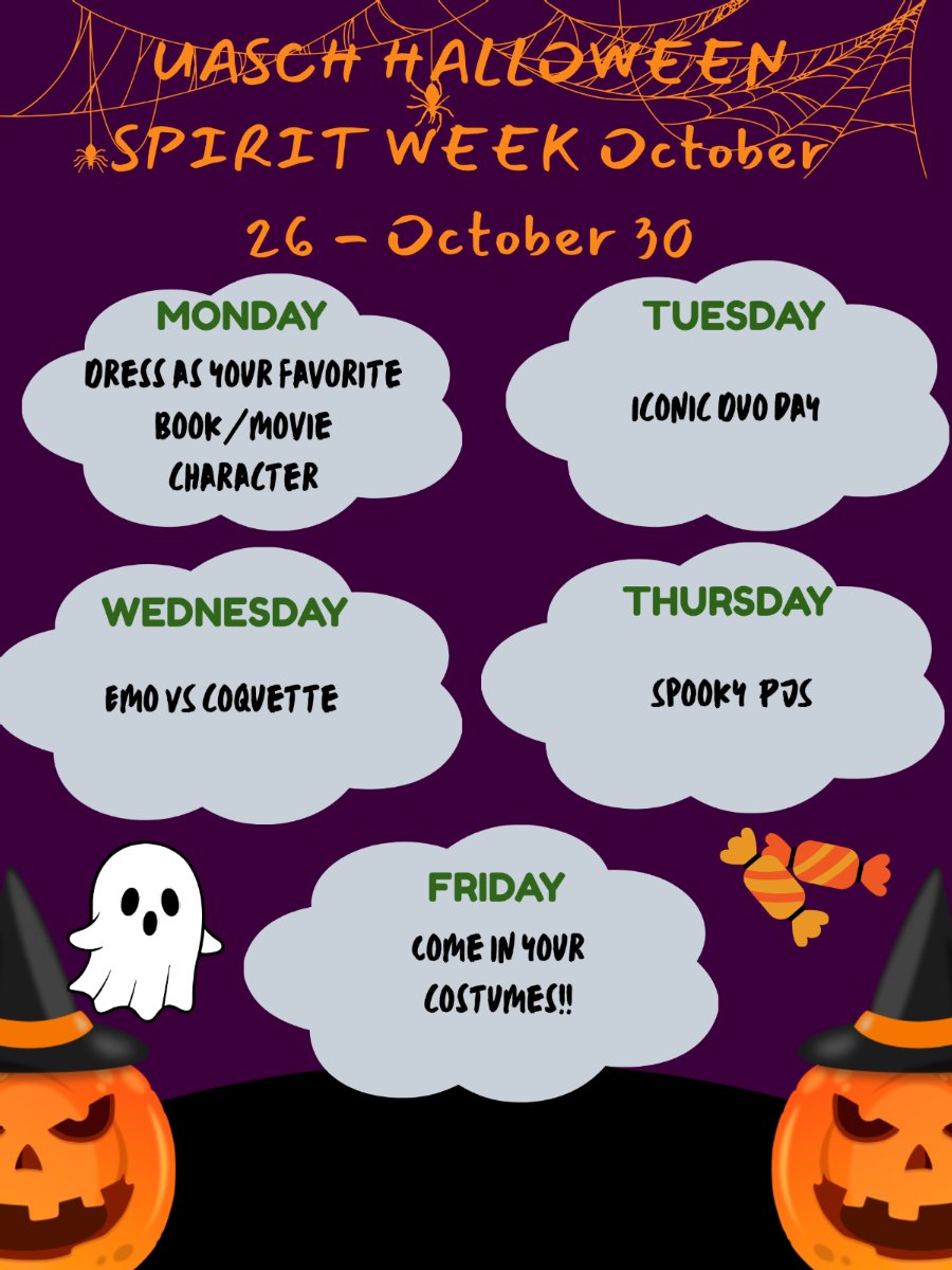 UASCH Halloween Spirit Week October 26-30 Emo vs. Coquette